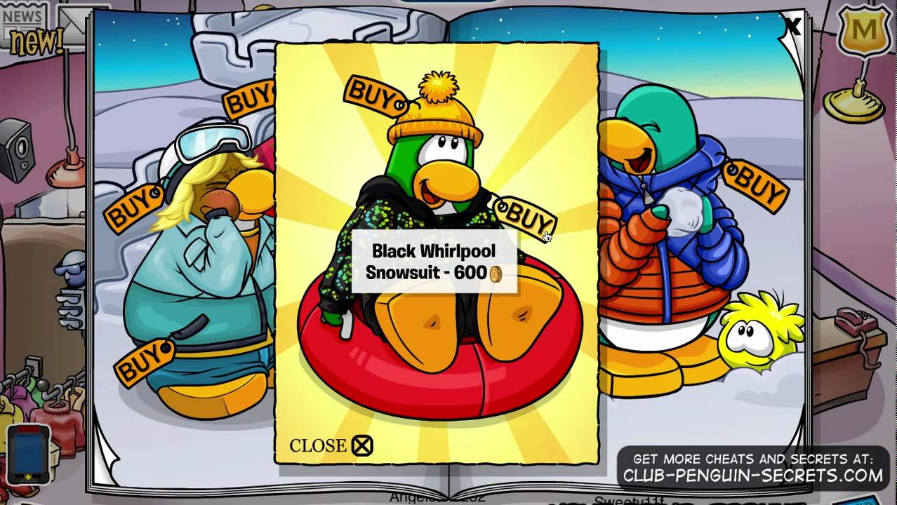 Club Penguin Clothing Catalog Cheats for March 2011 YouTube