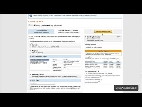 Amazon Web Services for Entrepreneurs and Bloggers - Starting our wordpress setup
