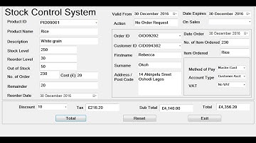 How to Create Stock Control Management System in Visual C++ - Tutorial 2 of 3