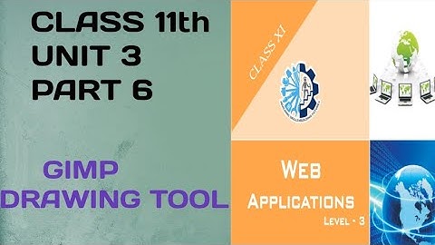 CLASS 11th ||UNIT_3_PART_6||WEB APPLICATION||MULTIMEDIA DESIGN-GIMP