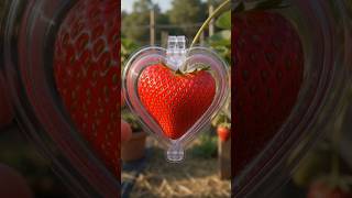 I Grew a Heart-Shaped Strawberry! 🍓❤️