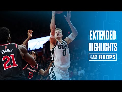 Michigan State at Rutgers | EXTENDED HIGHLIGHTS | Big Ten Basketball | 01/27/2026