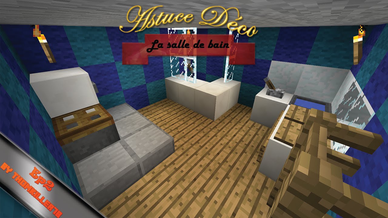 Astuce déco minecraft ep2: la salle de bain youtube
