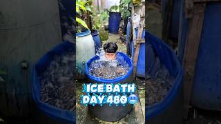 ICE BATH day 480 🧊🥶#motivation #discipline #icebath #recovery #olahraga #saitama #workoutchallenge