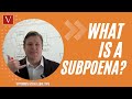 Subpoena process explained by Attorney Steve!