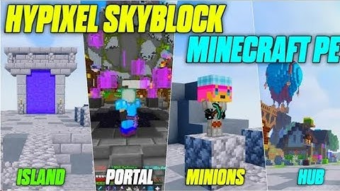 4 Best Hypixel Like Skyblock Servers For Minecraft Pe 1.18 | Hypixel Skyblock For Minecraft PE 1.18