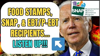 SNAP/EBT UPDATE: 3 Major Food Stamp Proposals Coming in 2024! (LISTEN UP)