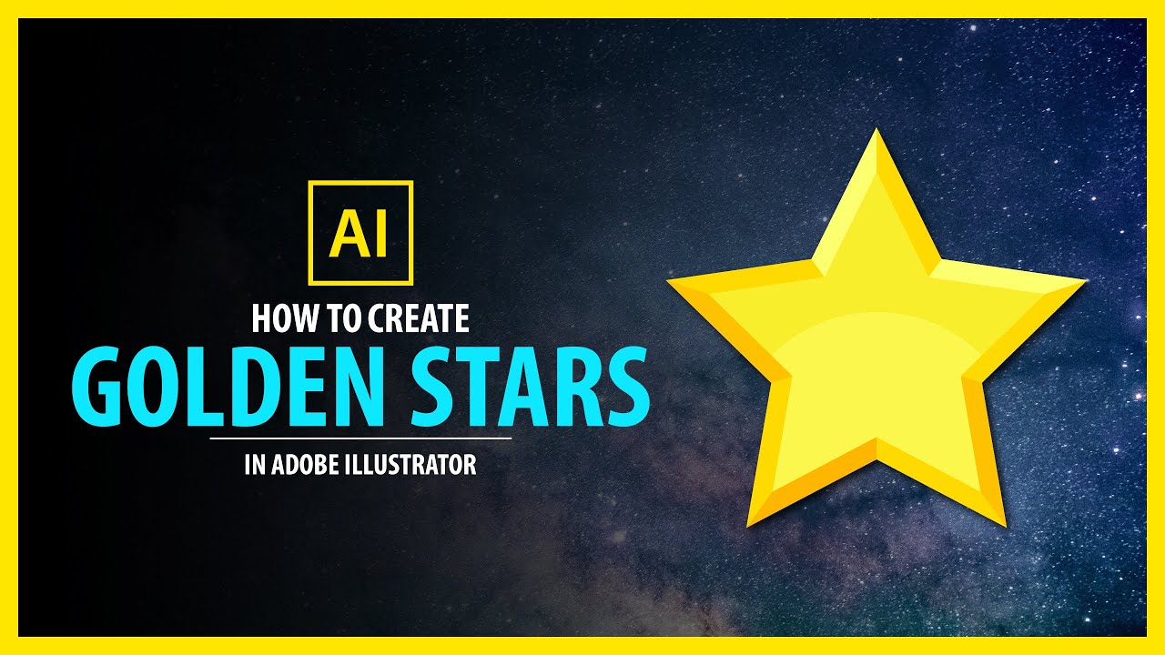 How to Create Golden Star in Adobe Illustrator - YouTube