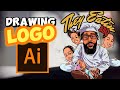 DRAWING LOGO FOR A CHEF | ADOBE ILLUSTRATOR