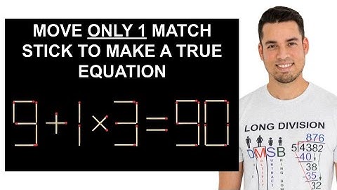 🧨 9 + 1 × 3 = 90?! One Matchstick Fix Unlocks the Truth! 🔥