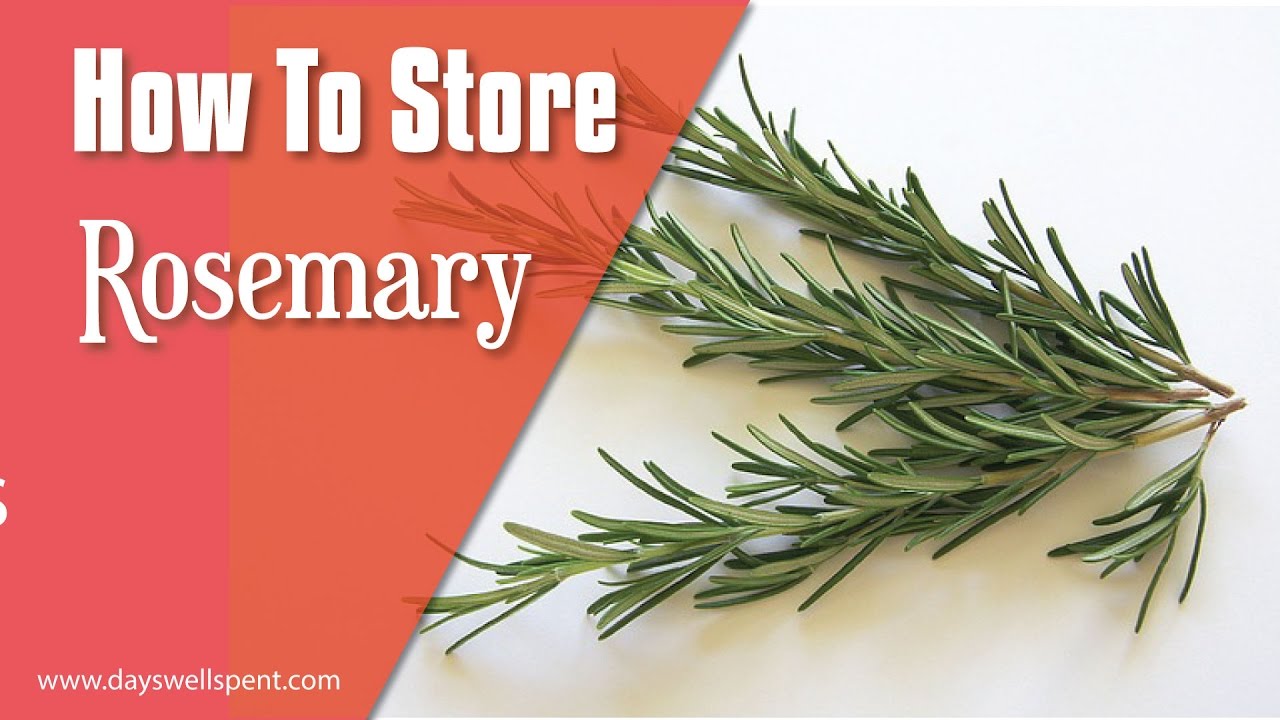 How to Store Fresh Rosemary