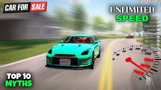 UNLIMITED SPEED GTR IN CAR FOR SALE SIMULATOR | TOP 10 MYTHS #27 screenshot 5