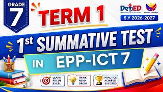 Grade 7 TLE- ICT – 1st Summative Test with Answer Key Term 1