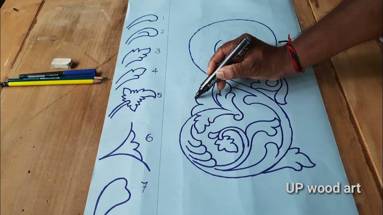 Wood carving drawing Art Wood drawing tutorial Wood carving drawing