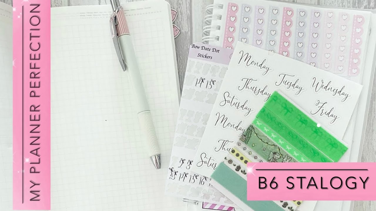 B6 Stalogy Plan With Me | My Planner Perfection - YouTube