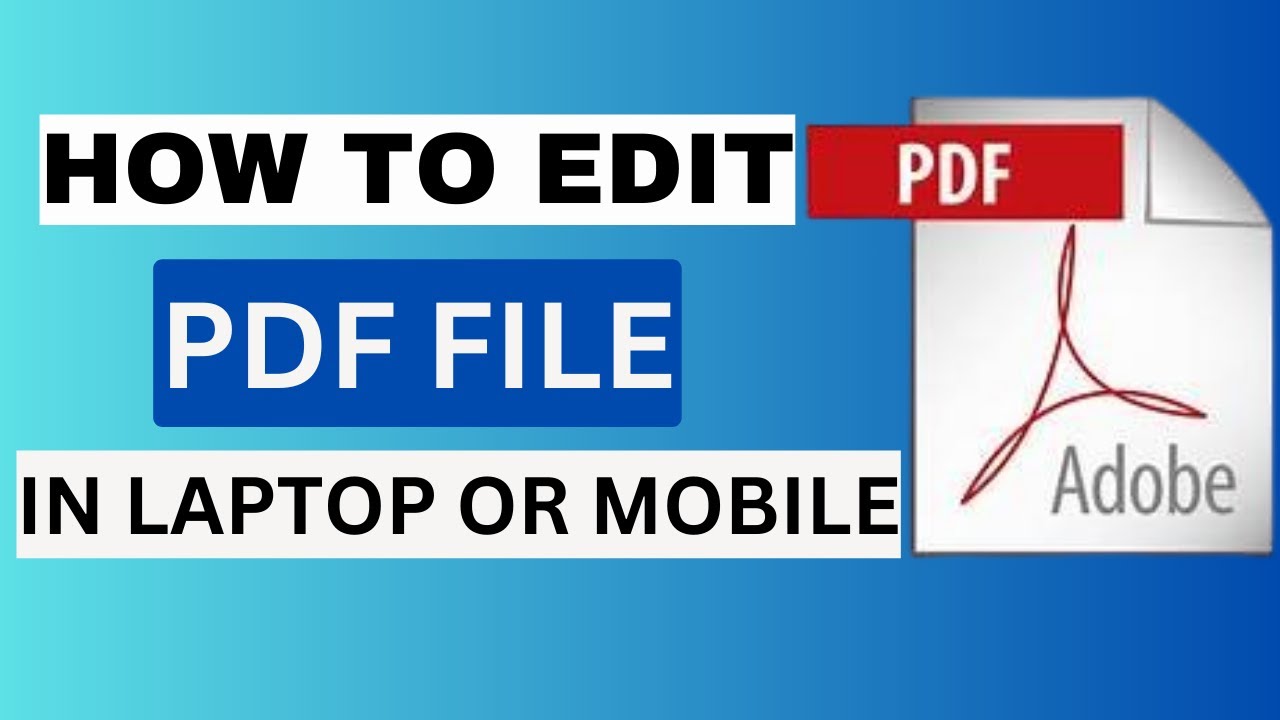 How to Edit PDF Files for Free | Easy PDF Editing Guide 2025 - YouTube