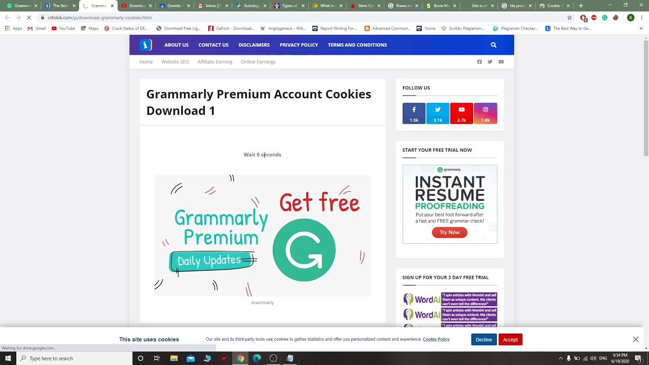 grammarly premium free username and password working 2020