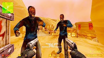 Counter Strike Source - Zombie Riot Mod Online Gameplay on Horde map