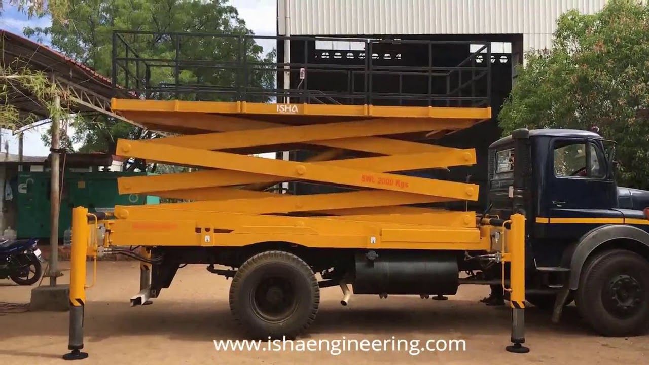 Truck Mounted Scissor Lift Truck Mounted Scissor Lift Manufacturers in Coimbatore. YouTube