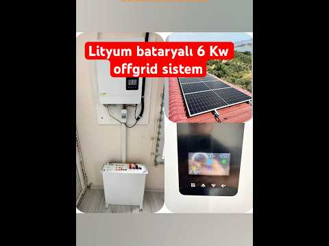 Lityum akülü 10-15 yol ömürlü güneş paneli sistemi.