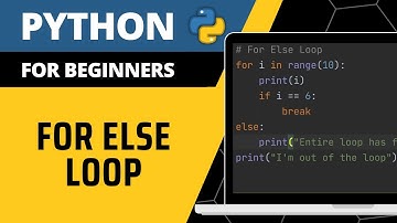 Python For Beginners - For Else Loop Explained