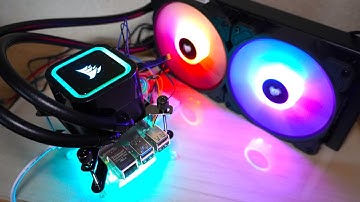 [DIY] Liquid Cooling for Raspberry Pi 5 and ARGB Control; Cooling performance comparison