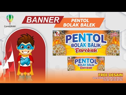 Spanduk Bakso Pentol Kuah