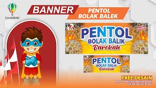 DESAIN BANNER PENTOL || FREE DOWNLOAD
