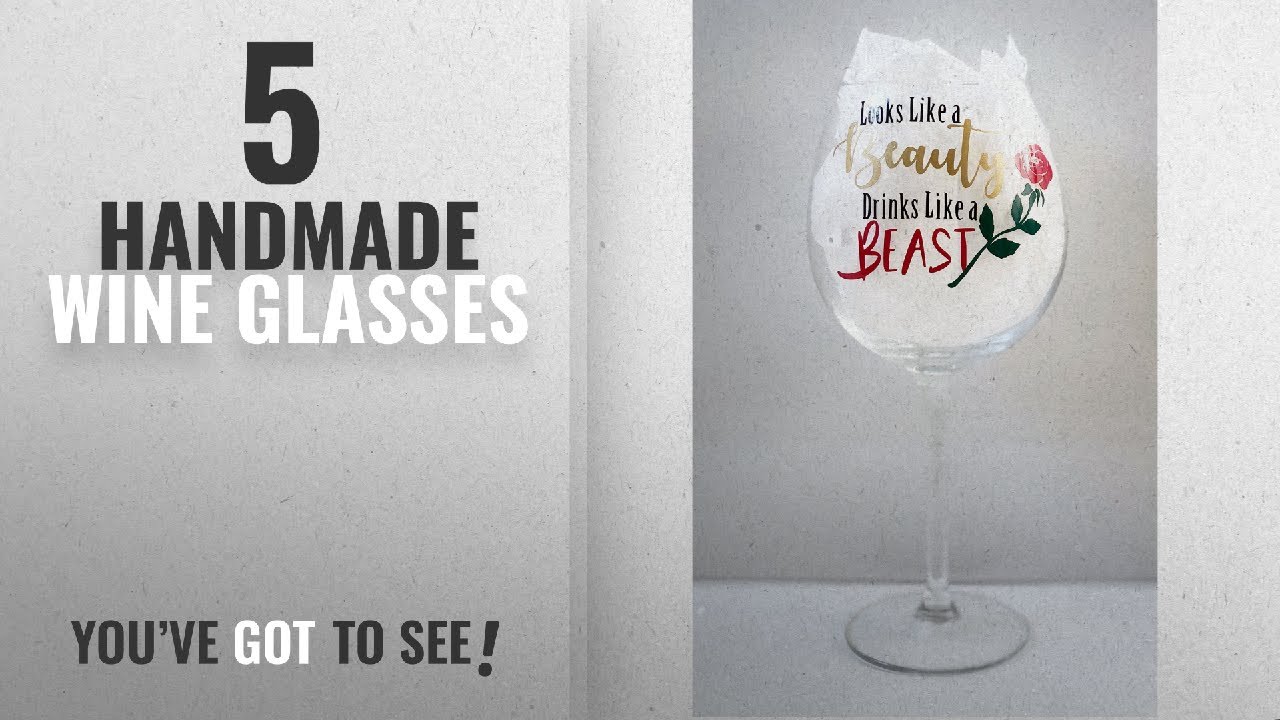 Top 10 Handmade Wine Glasses [2018]: Extra Large Wine Glass, Beauty and the Beast inspired, Ideal