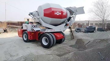 AS-3.5C self loading concrete mixer test running