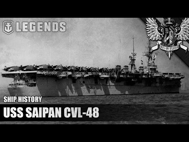 WoWS: Legends - USS Saipan CVL-48 - Ship History - YouTube