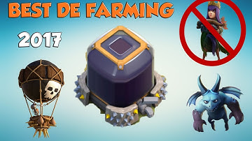 Th9 Best "DARK ELIXIR" Farming STRATEGY | 2017 | Without Heroes | Clash Of Clans