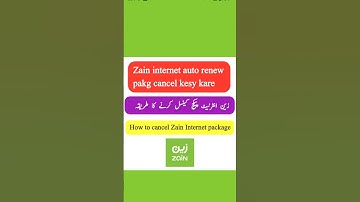 How to cancel Zain sim auto renew pkg
