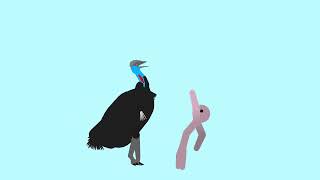 Dwarf Cassowary VS Pig Creature (The Stalking Dwarf)