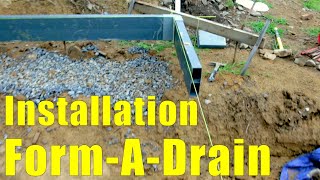 Garage Build #4, Form-A-Drain Installation