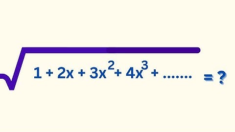 Infinite Nested Radicals #geometricprogression