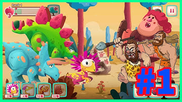 DINO BASH: NOOB Vs PRO Vs HACKR - Gameplay Walkthrough Part1  | Love Milu (android/ios)