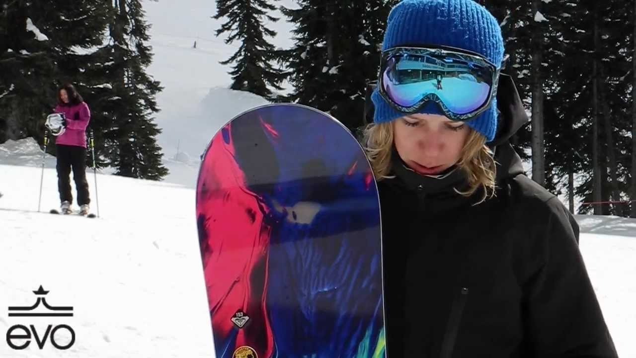2013 Roxy Banana Smoothie Snowboard Review - YouTube