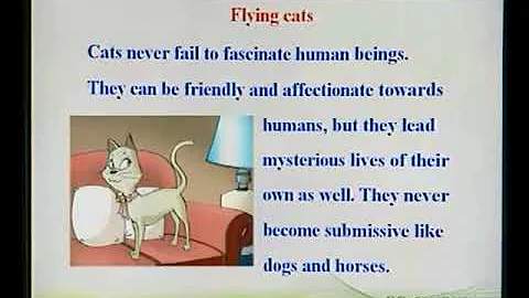 09-3 new concept english Lesson 9 Flying cats 飞猫 - DayDayNews