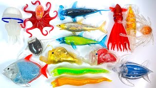 SEA MONSTERS & Co. BIG Limited set 'unboxing' DeAgostini Shark Octopus squid squishy candy toys