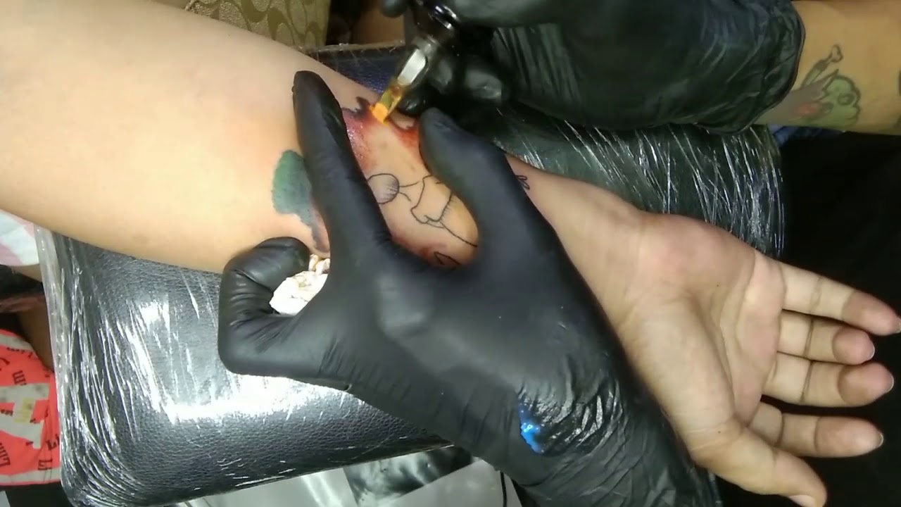 VOL-4: Time lapse/ Real time- Mother and Child water color tattoo