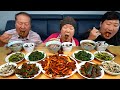 밥도둑 오징어볶음과 아삭한 오이소박이, 버섯볶음,  멸치 마늘종볶음까지 집밥 한상! (Korean homemade foods) 요리&amp;먹방!! - Mukbang eating show