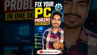 Excel short tricks Fix Pc problems solved #excel #viral #trending #latest #reels #windows #exceltips