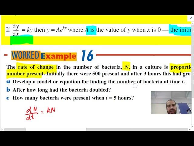 Applications of derivatives of exponential Functions