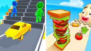 Shape Shifting vs Sandwich Runner🌽🥕🫒Walkthrough Max Gameplay RH4424