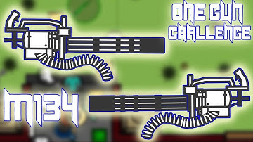 1 Gun ONLY Challenge with Minigun: M134 (PART 2) | Surviv.io