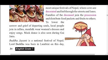 class 7 English unit 4/grade 7 English unit 4/some festivals of Nepal