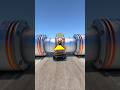 Colourful City Car vs Hydraulic Crush in BeamNG.drive