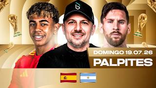 PALPITES DE FUTEBOL PARA O DIA 19 07 2026 (DOMINGO) | Boleiros Tips