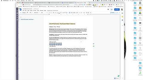 Test #70 Anchor Text Exact Match Variance